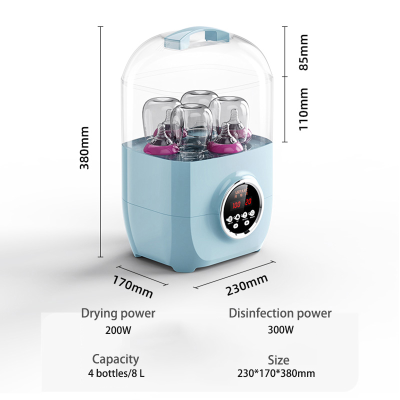 Calentador de viaje embotellado Esterilizador de biberones eléctrico a vapor